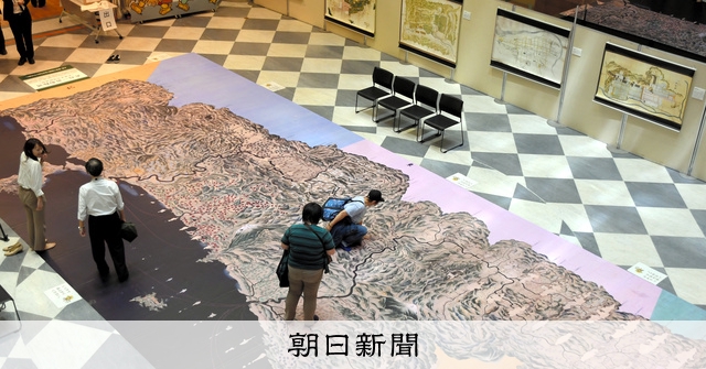江戸時代の巨大絵図レプリカを展示 数奇な運命くぐり抜け今に [秋田県