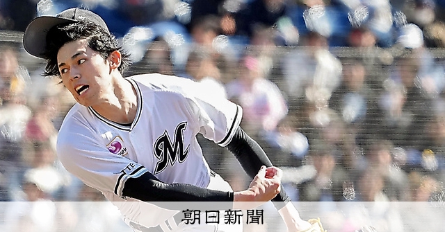 佐々木157キロ、真っすぐさらに ロッテ1―1ソフトバンク プロ野球