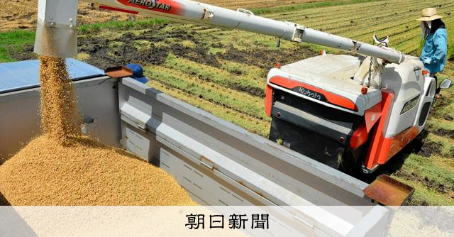 超早場米「金峰コシヒカリ」、収穫ピーク [鹿児島県]：朝日新聞