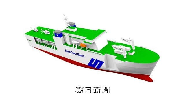 最大級の巡視船導入へ 1千人を輸送、自衛隊との訓練も 海上保安庁:朝日新聞