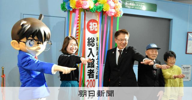 青山剛昌ふるさと館限定！200万人達成イベントオリジナル缶バッジ4個 配布終了】青山剛昌ふるさと館総入館者200万人達成記念イベント