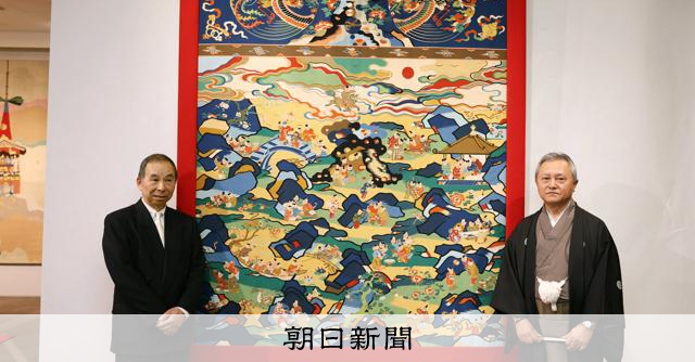 京都・祇園祭の長刀鉾が誕生800年 鷹山の「見送」を新調し、寄贈 [京都