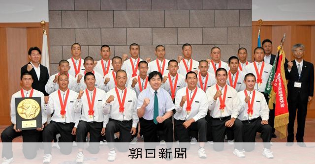 夏の甲子園へ、石川の小松大谷「優勝を」 知事に決意、昨夏は16強
