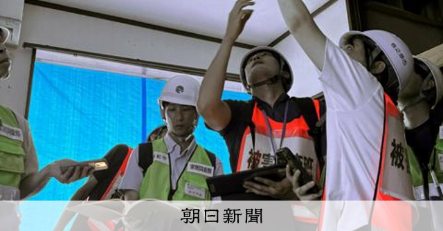 竜巻損壊の住宅で被害認定調査　屋根のみ損傷、評価低くなる懸念も
