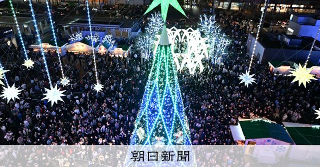 鮮やかなイルミネーションが彩る 冬の風物詩「光の街・博多」始まる