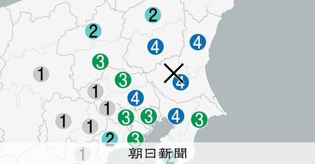 茨城で震度4の地震 震源は県南部、津波の心配なし