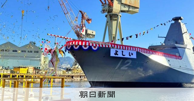 小泉防衛相が護衛艦の進水式出席　複数国から関心、製造能力に限界も
