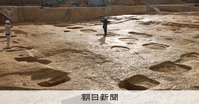 長岡宮跡、最長の建物跡 南北55メートル、離宮・役所の可能性：朝日新聞