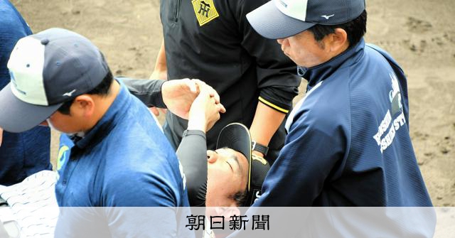 阪神・石井大智にアクシデント　紅白戦で登板　左足を負傷か