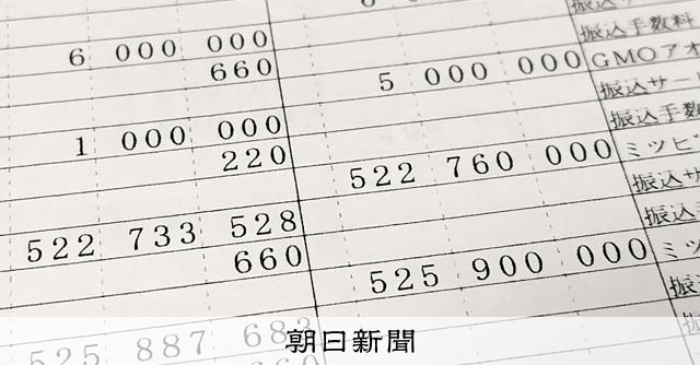 上場企業で金塊マネー循環か 銀行口座の履歴に残る不自然な出入金
