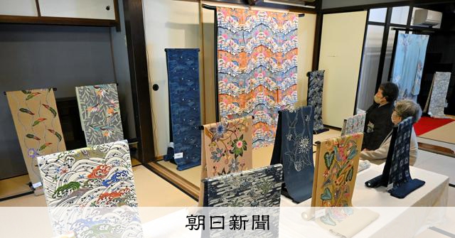5月に亡くなった琉球紅型作家、堀内さん作品展 橋本市のみそや別館