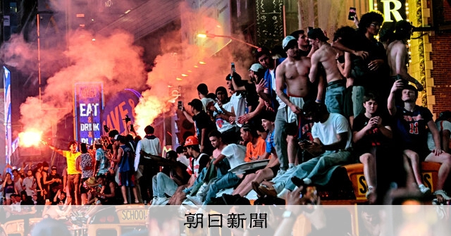 NBAニックスV、荒ぶるNY 暴徒化60人超逮捕：朝日新聞
