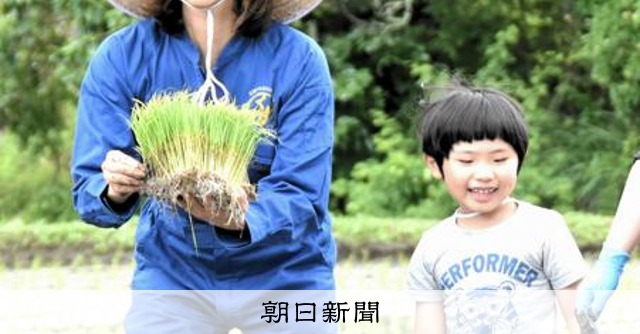 衛星データ活用の大分・玖珠のブランド米 小谷実可子さんらが田植え