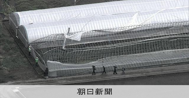 福岡久留米突風損毀20棟溫室 釀災無人傷