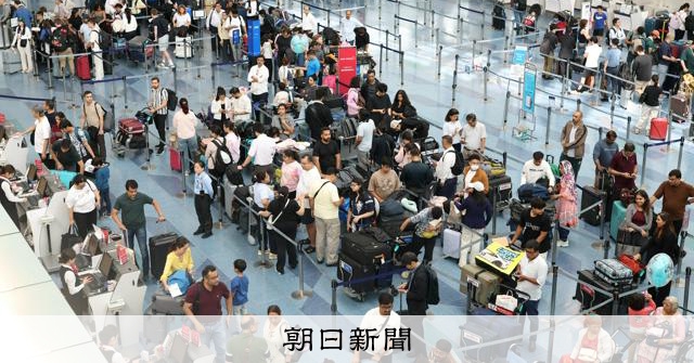 上半期の訪日客2108万人、コロナ禍以来の前年割れ 中国が大幅減:朝日新聞