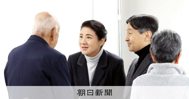 朝日新聞の記事「天皇、皇后両陛下、9月末にも熊本地震の被災地をお見舞いへ」の見出し画像